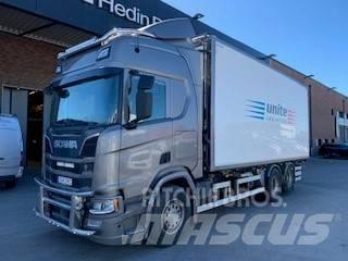 Scania R580 Flisbil Deszkaszállító teherautók
