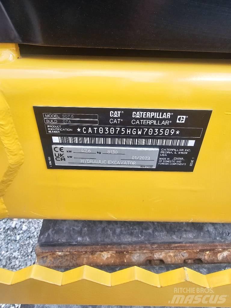 CAT 307.5 Közepes (midi) kotrók 7 t - 12 t