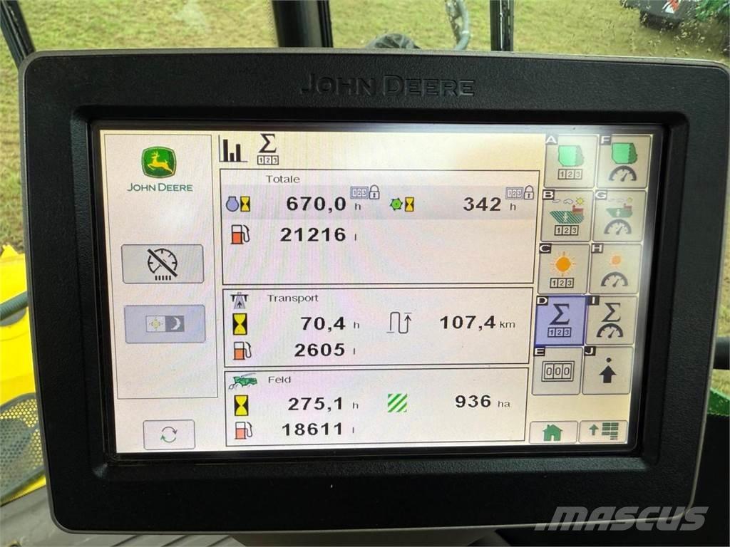 John Deere 9600i Önjáró szecskázók