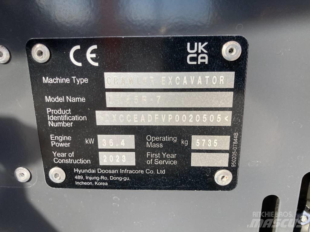 Develon DX 55 R-7 Mini kotrók < 7t
