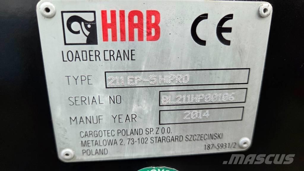 Hiab 211 EP-5 Hipro Rakodó daruk