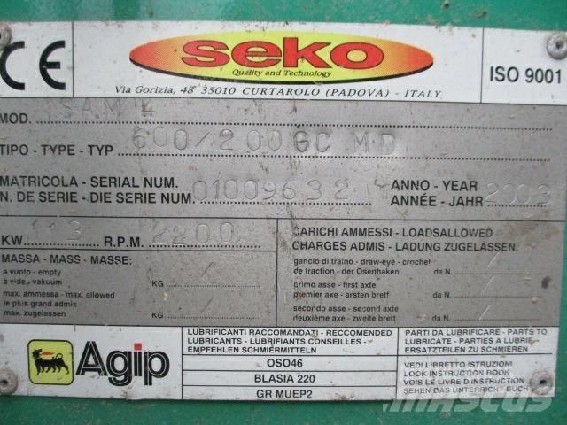 Seko 600/200GC MD Fa aprítók
