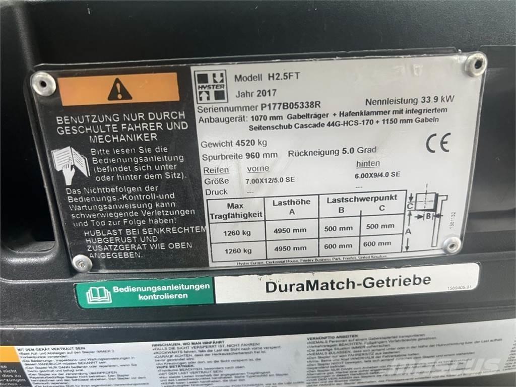 Hyster H2.5FT Dízel targoncák