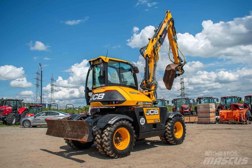 JCB Hydradig 110 W Gumikerekes kotrók