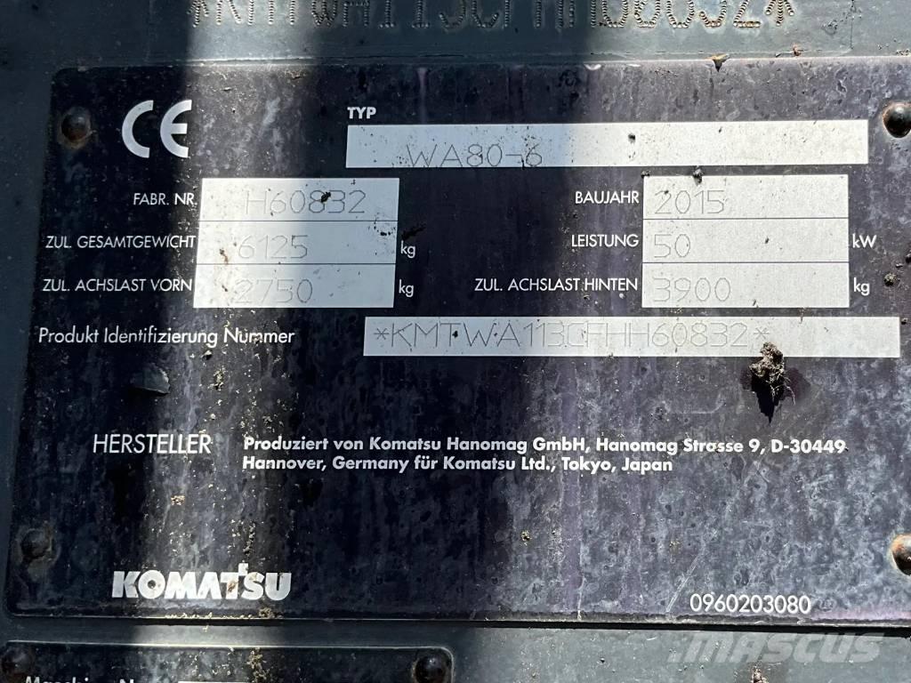 Komatsu WA 80-6 Gumikerekes homlokrakodók