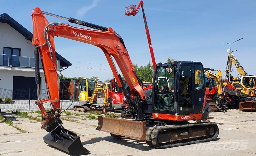 Kubota KX 080-4 Közepes (midi) kotrók 7 t - 12 t