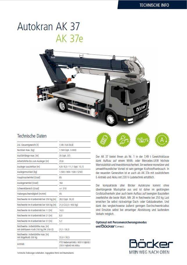 Böcker AK 37 Mobil daruk