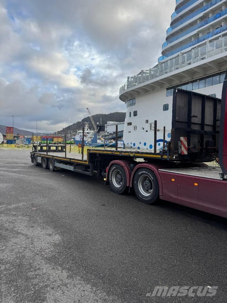 Broshuis jumbo Platós / Ponyvás félpótkocsik