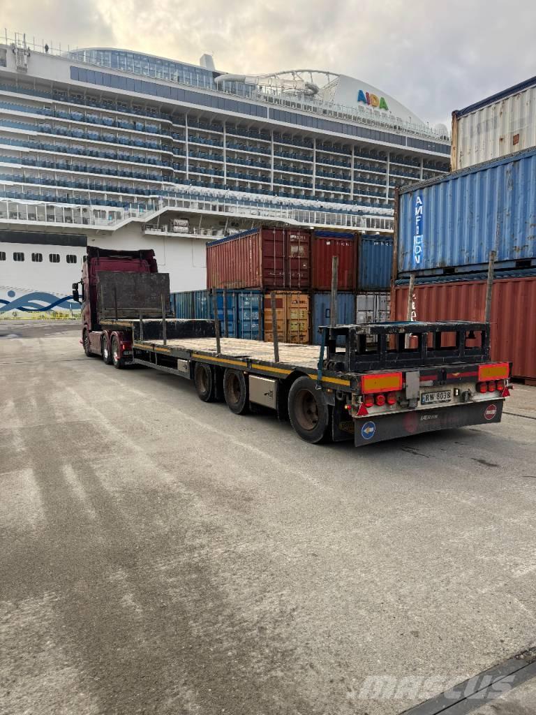 Broshuis jumbo Platós / Ponyvás félpótkocsik