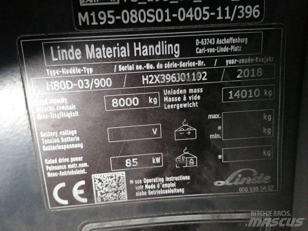 Linde H80D-03/900 Dízel targoncák