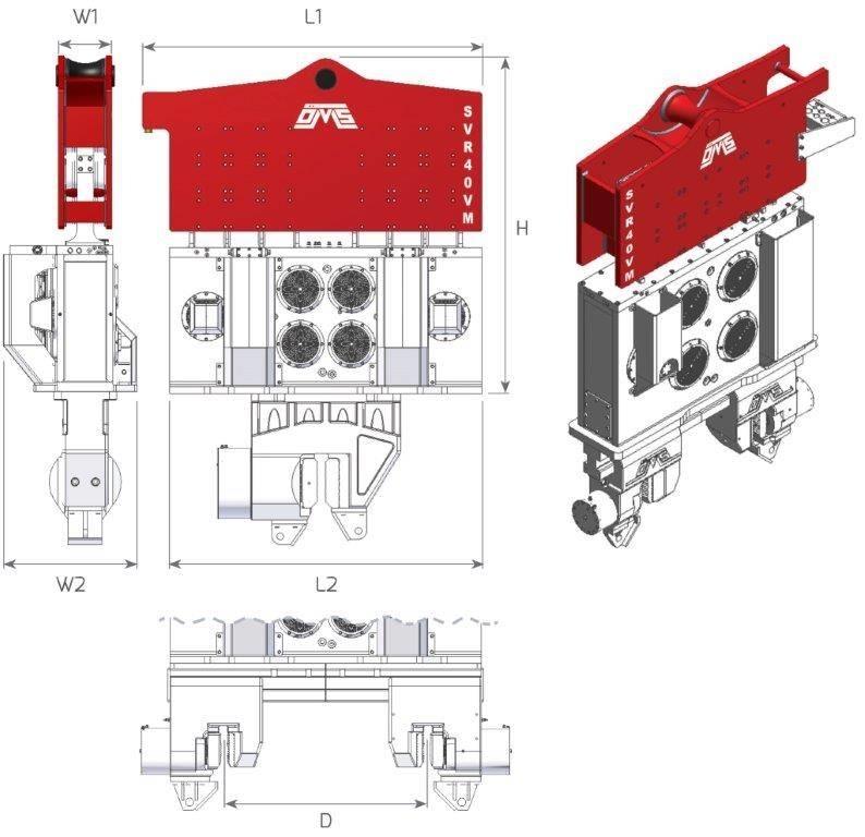  SVR 40VM Vibrátoros cölöpverő