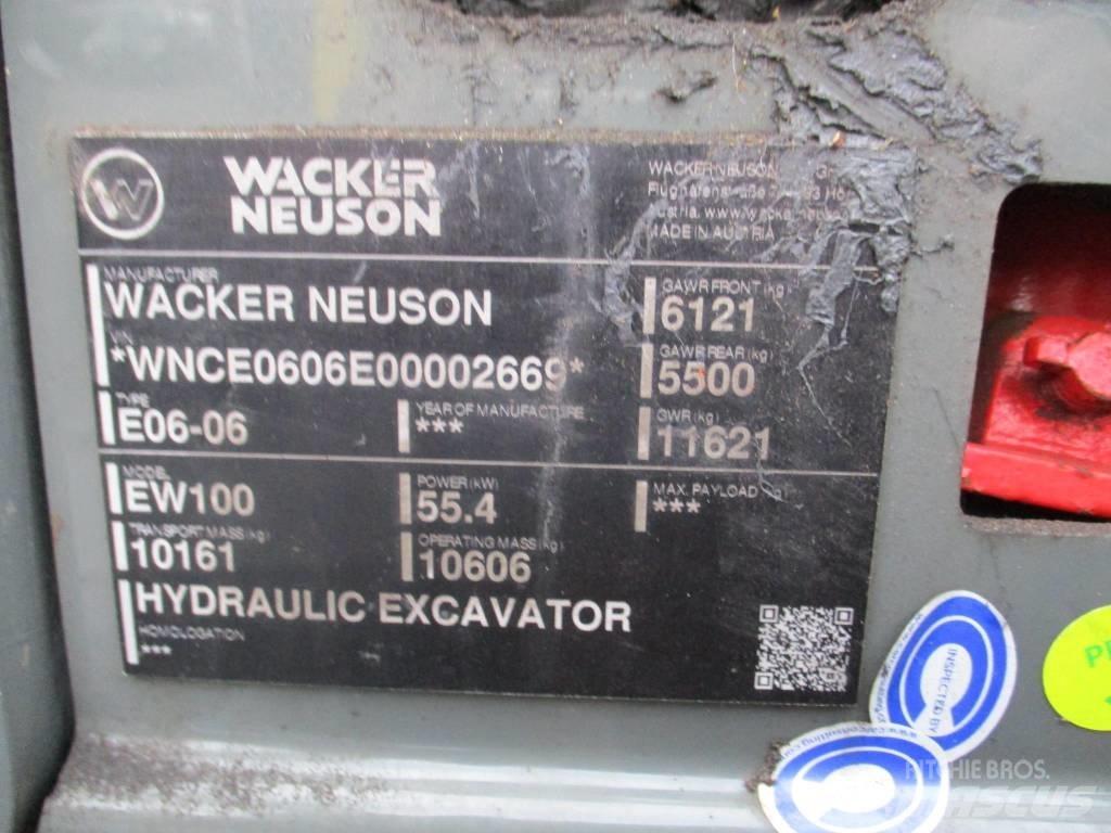 Wacker Neuson EW 100 Gumikerekes kotrók