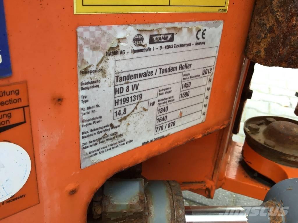 Hamm HD 8 VV Ikerdobos hengerek
