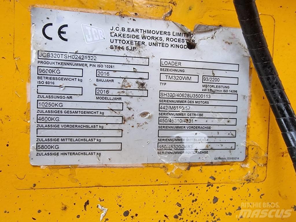 JCB TM 320 Gumikerekes homlokrakodók