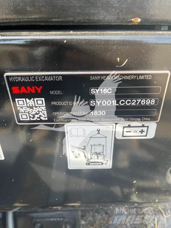 Sany SY16C Mini kotrók < 7t