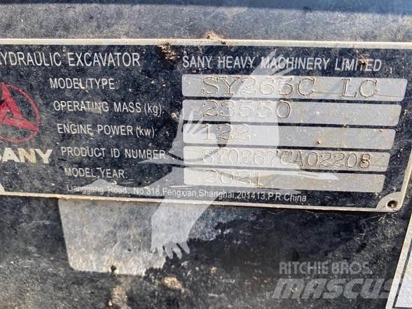 Sany SY265CLR Lánctalpas kotrók