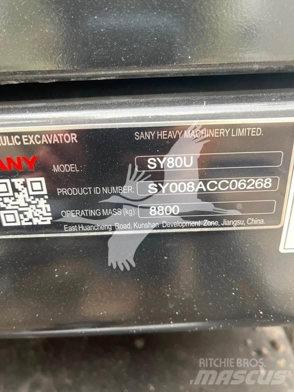Sany SY80U Lánctalpas kotrók