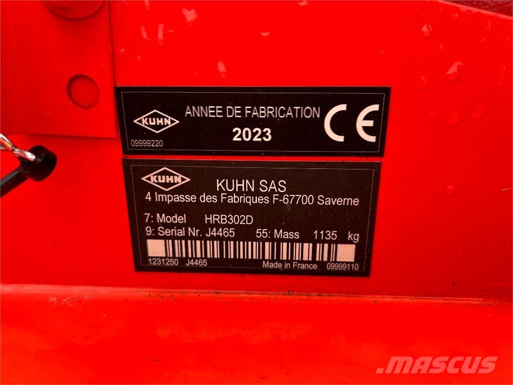 Kuhn HRB 302 D Kardánhajtású ekék és Forgó-boronák