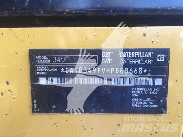 CAT 349FL Lánctalpas kotrók