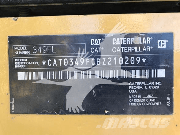 CAT 349FL Lánctalpas kotrók
