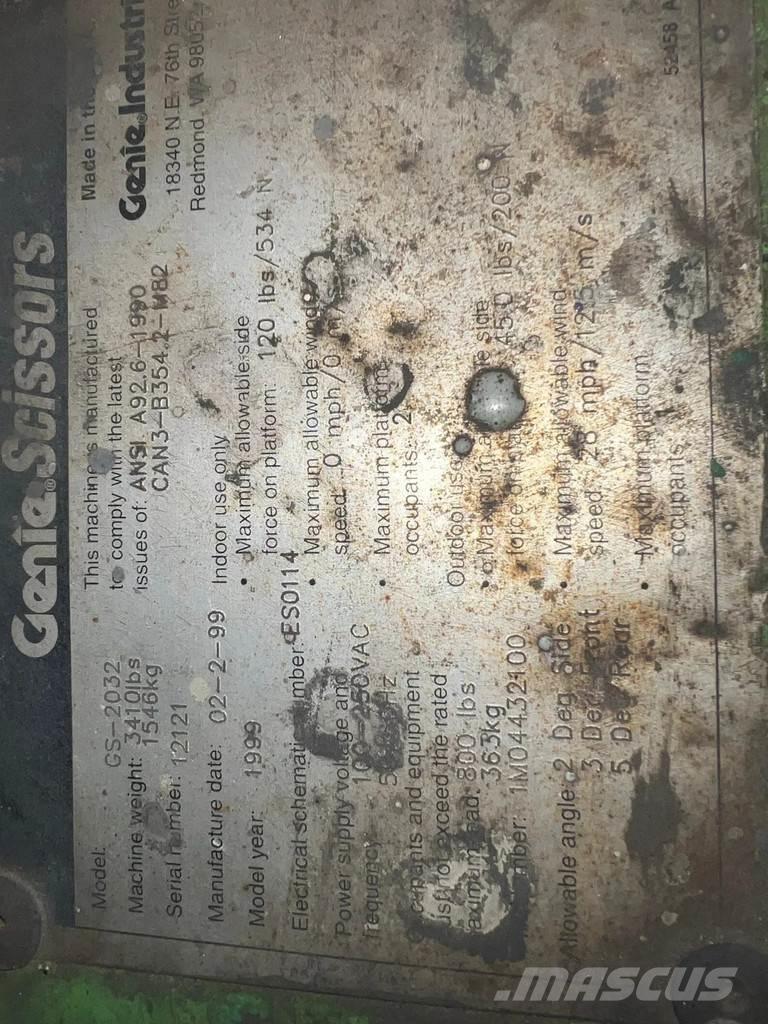 Genie GS-2032 Egyéb felvonók és állványok