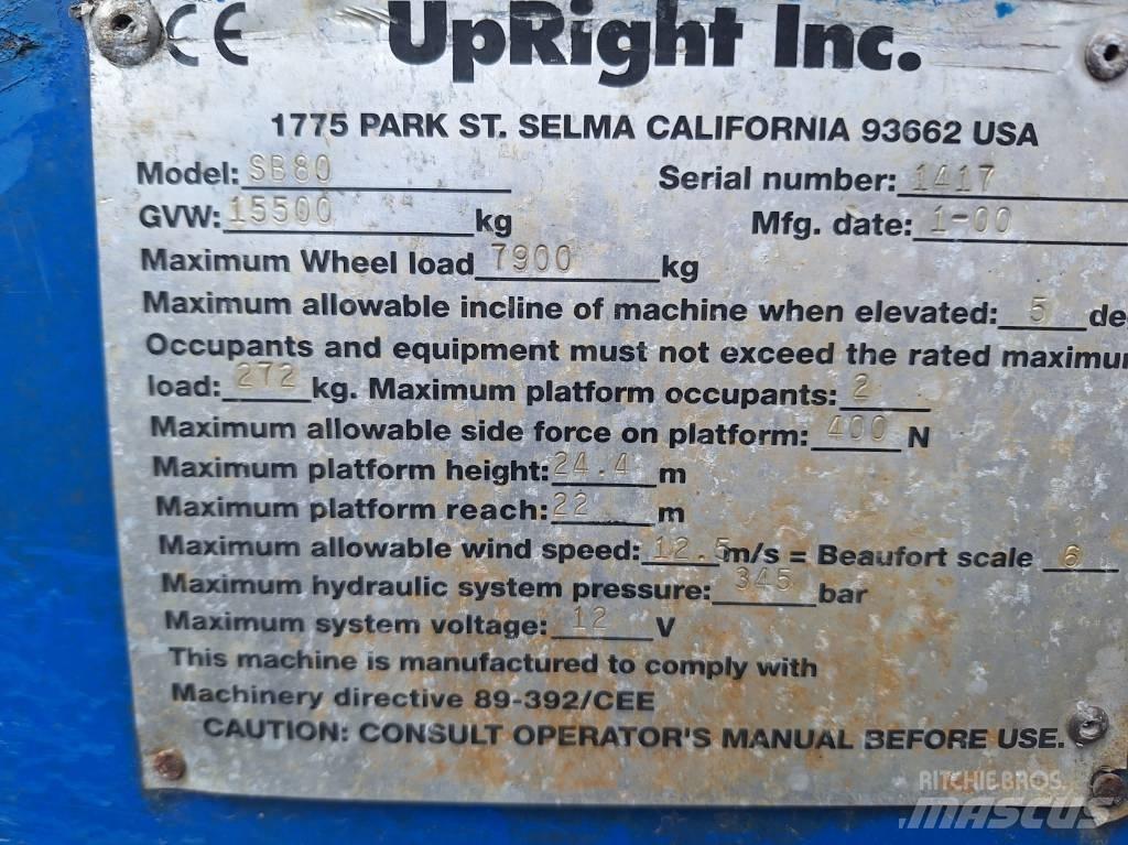 UpRight SB80 Teleszkópos emelők