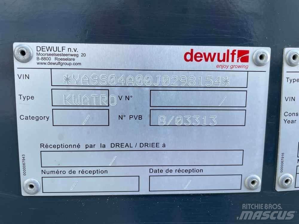 Dewulf KWATRO Egyéb mezőgazdasági gépek