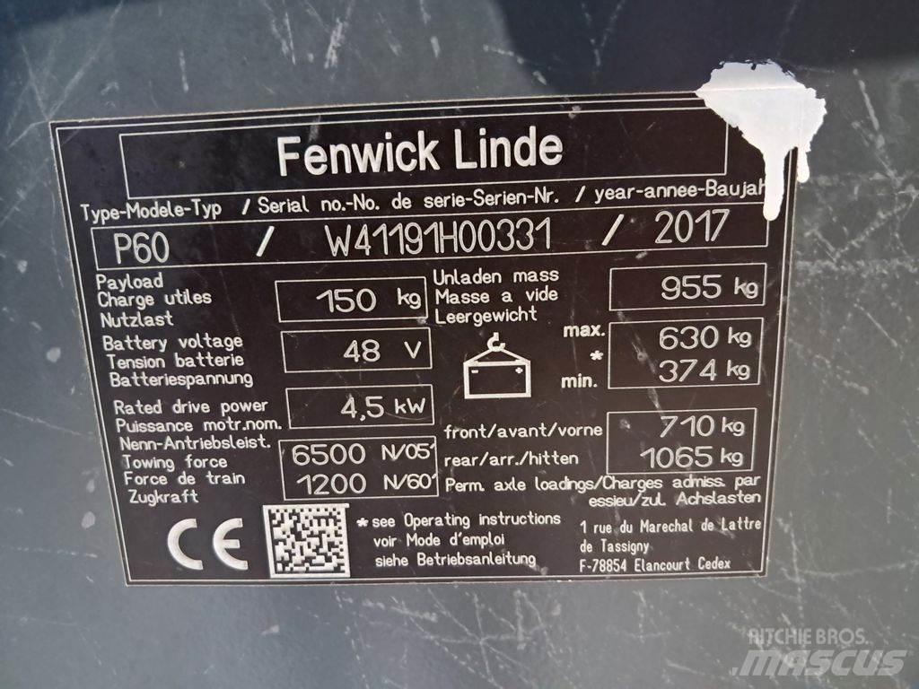 Linde P60 Nyergesvontatók