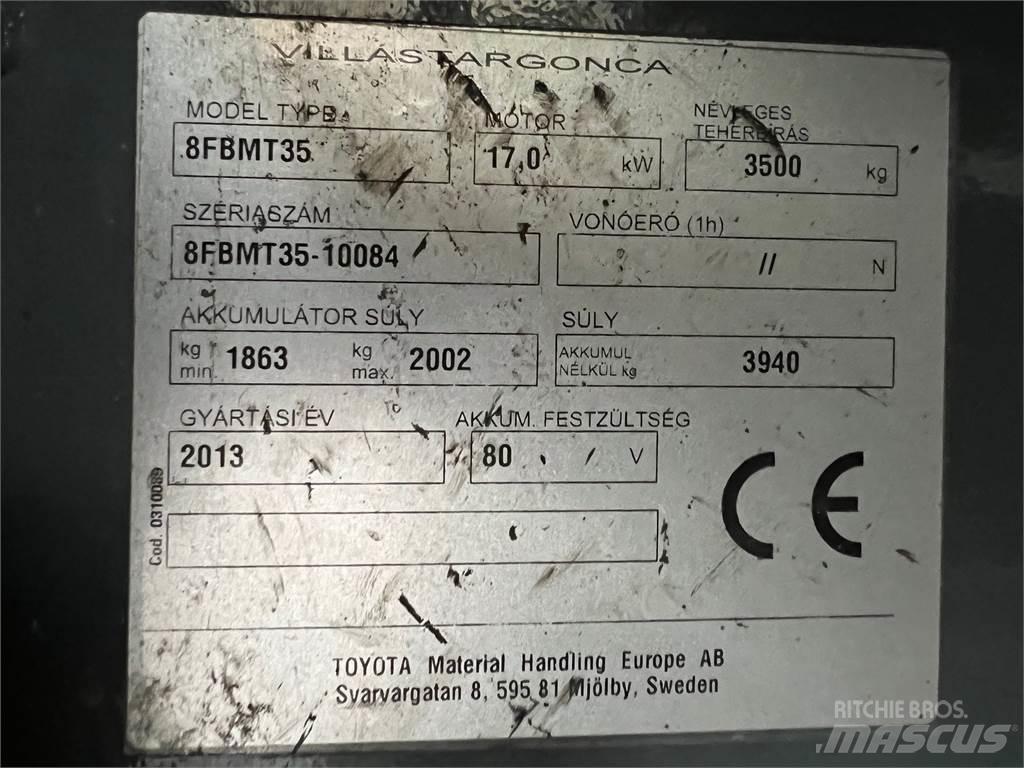 Toyota 8FBMT35 Elektromos targoncák