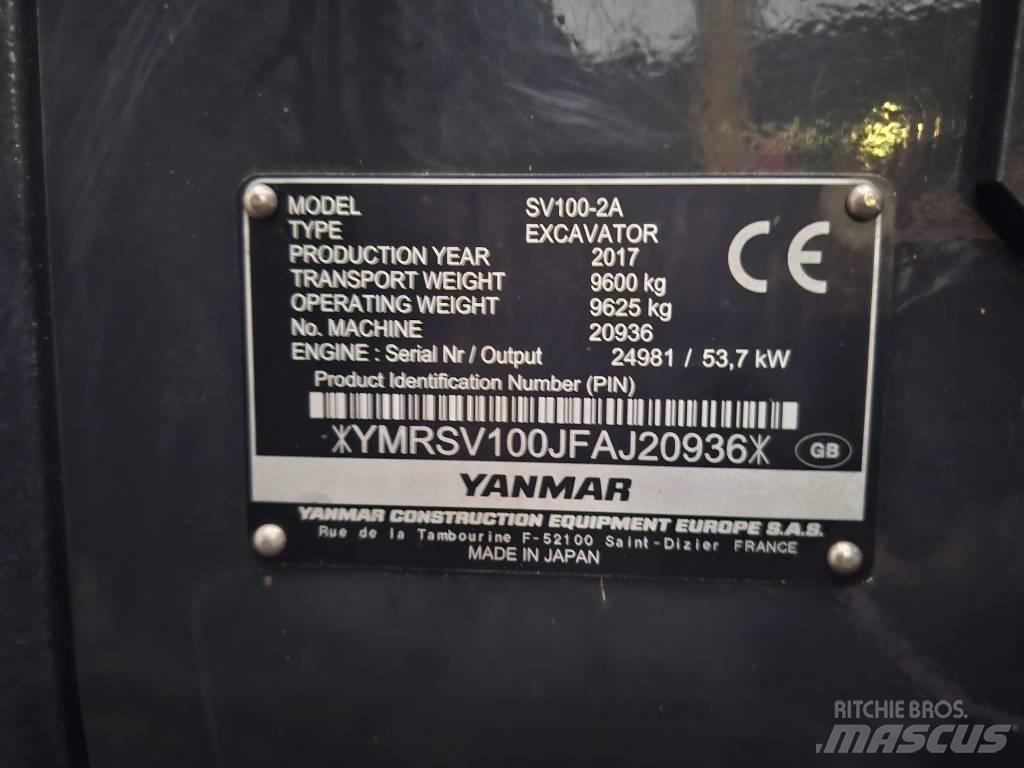 Yanmar SV 100-2A Közepes (midi) kotrók 7 t - 12 t