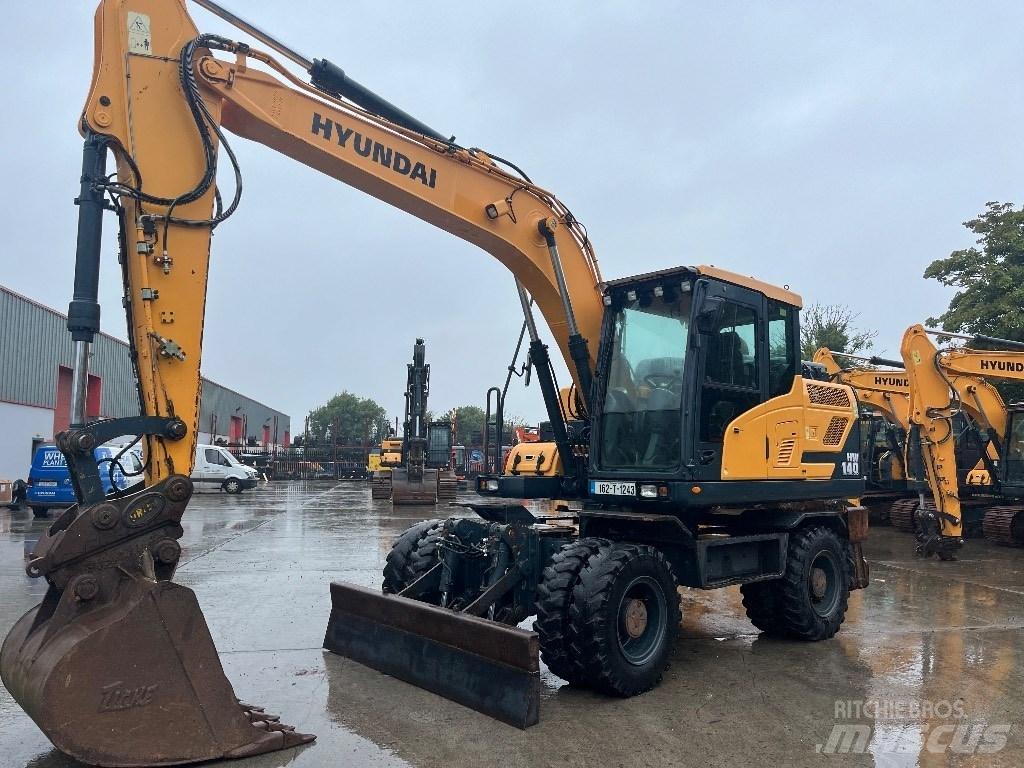 Hyundai HW140 Gumikerekes kotrók