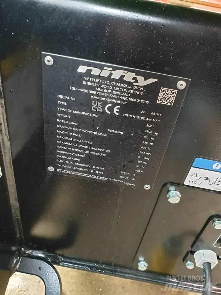 Niftylift HR15 Karos emelők