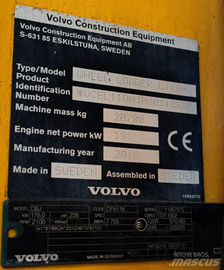 Volvo L 110 H Gumikerekes homlokrakodók