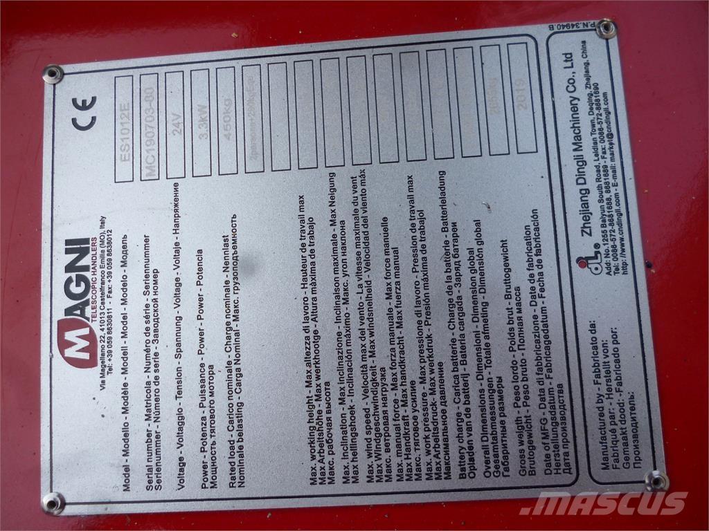 Magni ES1012E Ollós emelők