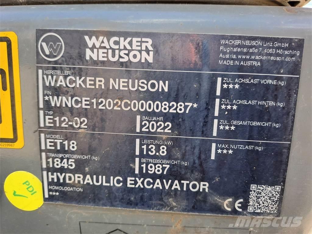 Wacker Neuson ET18 Lánctalpas kotrók