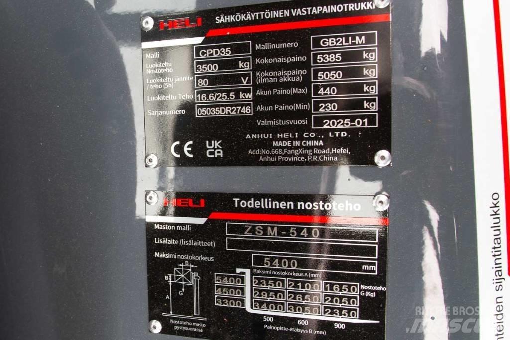 Heli CPD 35 Elektromos targoncák