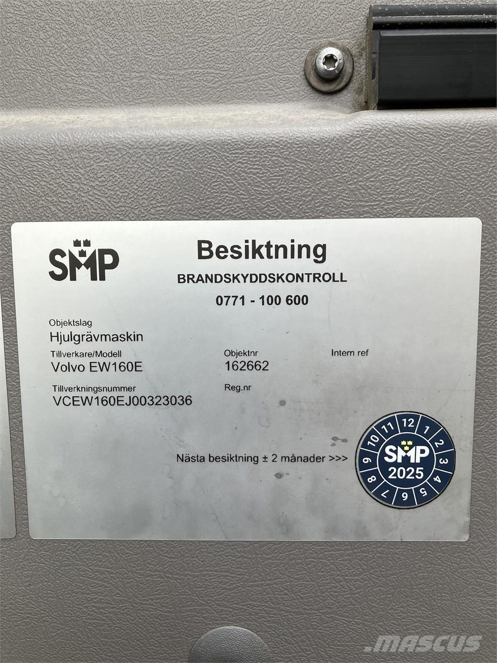 Volvo EW 160 E Gumikerekes kotrók