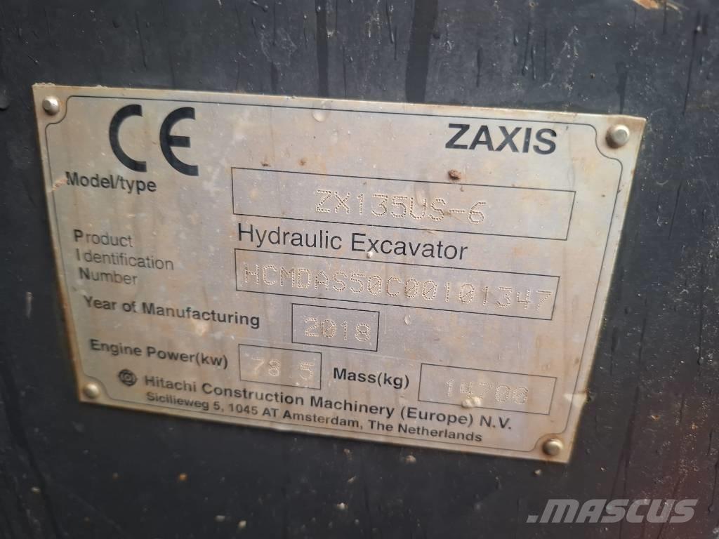 Hitachi ZX 135 US-6 Lánctalpas kotrók