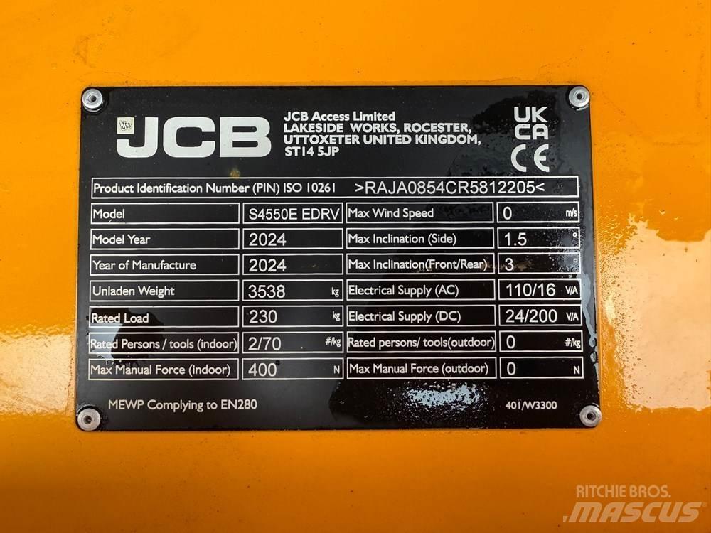 JCB S4550E Ollós emelők