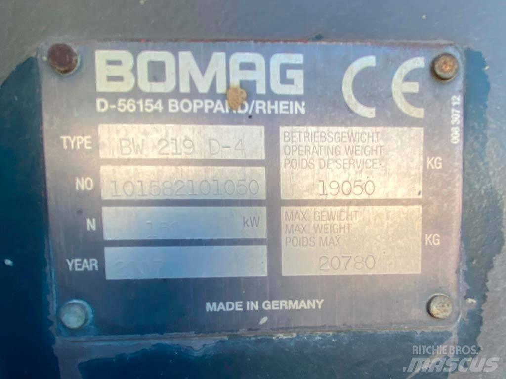 Bomag BW 219 D-4 Egydobos hengerek