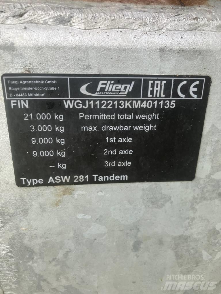 Fliegl asw 281 Egyéb mezőgazdasági pótkocsik