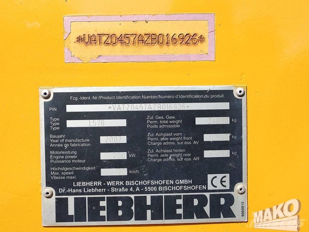 Liebherr L 576 Gumikerekes homlokrakodók