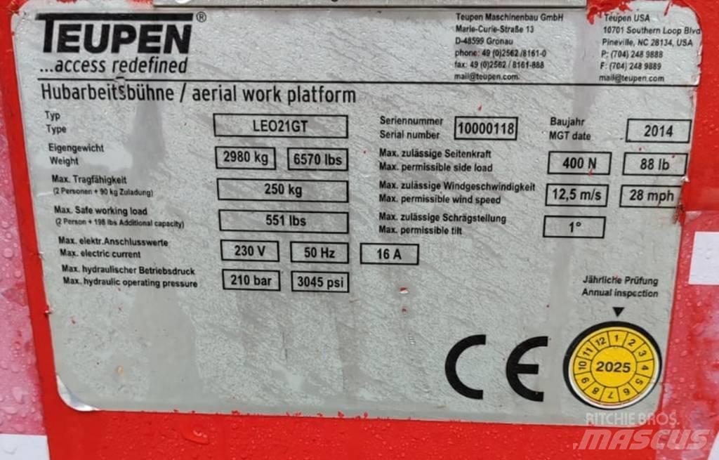 Teupen Leo 21GT Karos emelők