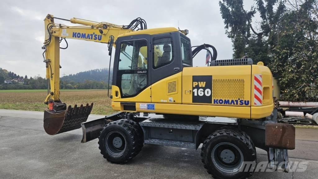 Komatsu PW 160-7K Gumikerekes kotrók