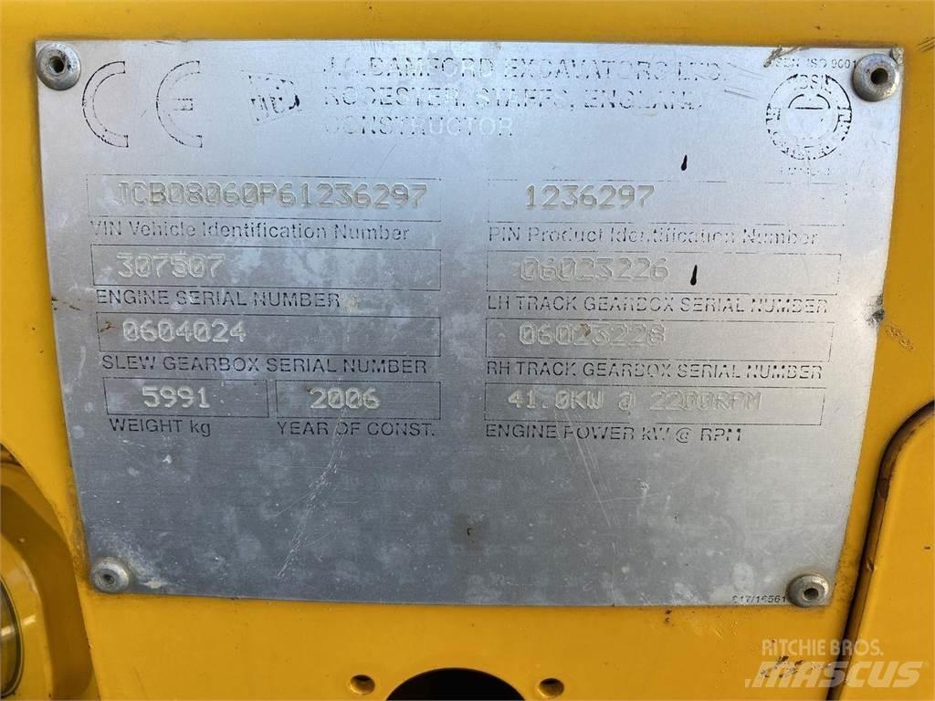JCB 8060 Gumikerekes kotrók
