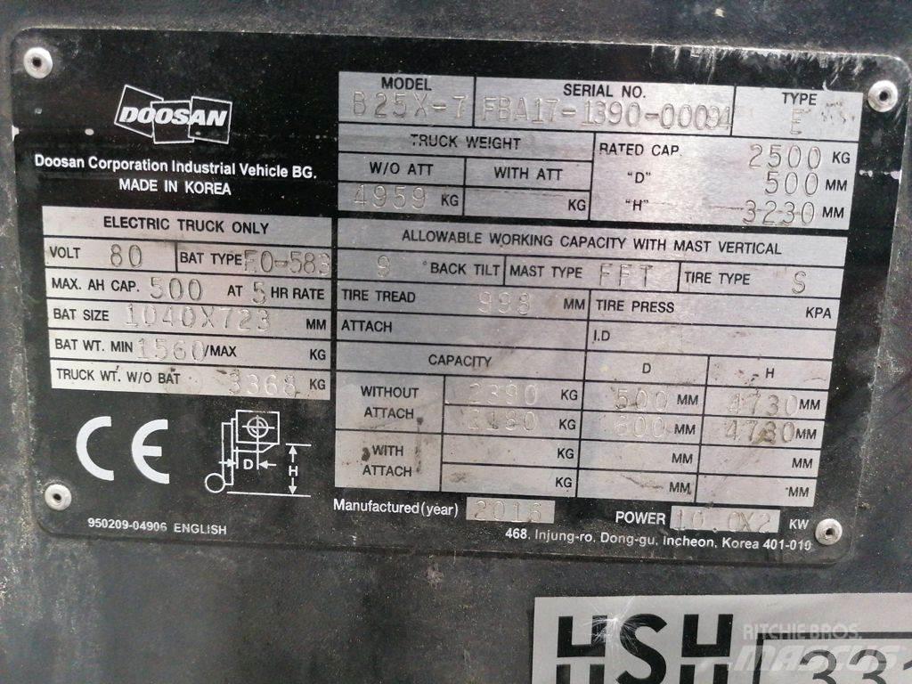Doosan B25X-7 Elektromos targoncák