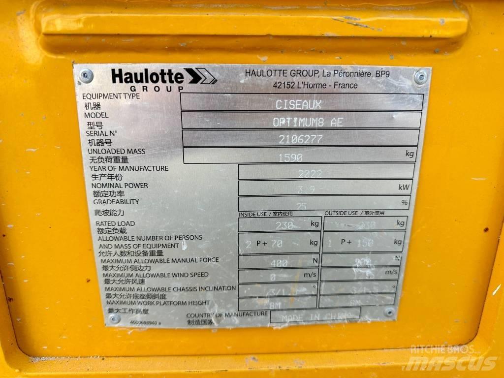 Haulotte OPTIMUM 8 Ollós emelők