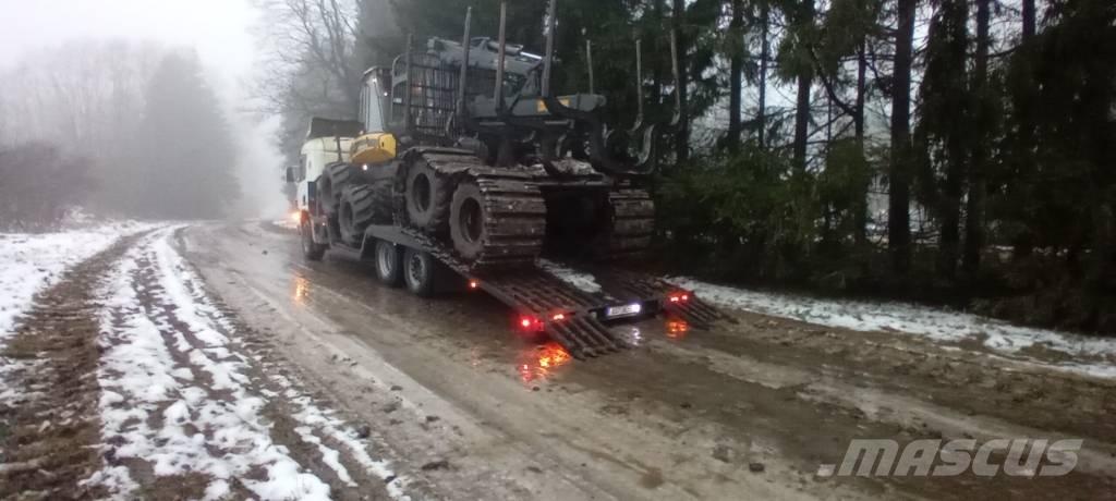 Scania P 114-380 erdészeti gépszállító teherautók