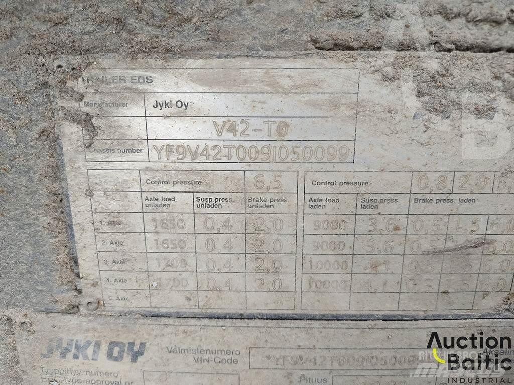 Jyki V 42 T0 Elhúzható ponyvás félpótkocsik