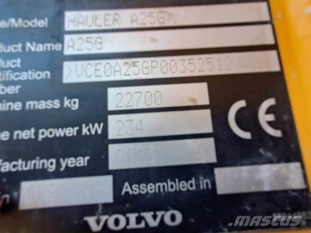 Volvo A25G Csuklósdömperek